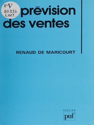 cover image of La Prévision des ventes